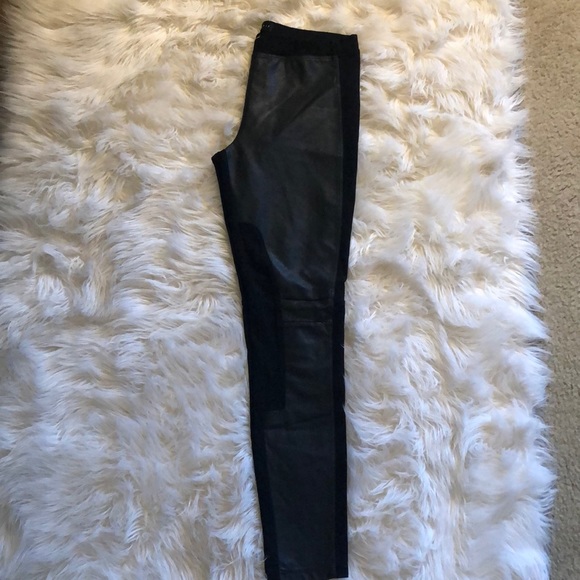 Sanctuary Pants & Jumpsuits | Sanctuary Faux Leather Front Leggings | Poshmark